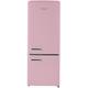 iio Retro 22" Bottom Freezer 7 Cu. Ft. Refrigerator in Pink | 57.2 H x 21.46 W x 26.3 D in | Wayfair MRB192-07ioAP