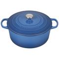 Le Creuset Signature Enameled Cast Iron Round Dutch Oven w/ Lid Non Stick/Enameled Cast Iron/Cast Iron in Blue/Gray | 4.5 qt | Wayfair