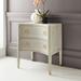 Modern History Home Gustavian 2 - Drawer Nightstand in Antique Gray/Gold Wood in Gray/Yellow | 32 H x 26 W x 19.75 D in | Wayfair MH889F01