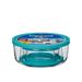 Bormioli Rocco Frigoverre Round 4 Container Food Storage Set Glass in Blue/Green | 3.7 H x 9.2 W x 9.2 D in | Wayfair 388480SB4021990