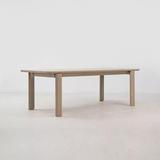 Maria Yee Mesa 30.5" Solid Wood Dining Table Metal in Brown | 30.5 H x 92 W x 40 D in | Wayfair 229-110510F81