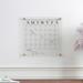 Thomas Martha Stewart Acrylic Wall Calendar w/ Dry Erase Marker & Mounting Hardware in Gray | 14 H x 14 W x 0.15 D in | Wayfair
