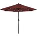 Northlight Seasonal 9' Lighted Market Umbrella, Polyester in Red | 96 H x 108 W x 108 D in | Wayfair NORTHLIGHT HP16485