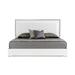 Orren Ellis Demaria Platform Bed Wood & /Upholstered/Metal & /Metal/Faux leather in White | 87 D in | Wayfair 90983367CA344D008BEC8441BF09A6CD