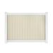 Outdoor Essentials Woodbridge 69.63" H x 90.63" Vinyl Privacy Fence Panel Vinyl in White/Brown | 69.63 H x 90.63 W x 1.5 D in | Wayfair 144729