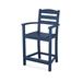 POLYWOOD® La Casa Café Bar Arm Chair Plastic in Brown | Outdoor Counter Stool (25.13" Seat Height) | Wayfair TD201TE