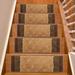 White 0.39 x 13.5 W in Stair Treads - Purhome Custom Size Stair Treads by Inches Machine Washable Abstract Volley Design Slip Resistant Soft Medium Pile Stair Treads Synthetic Fiber | Wayfair