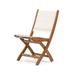 Rivièra Maison Gili Folding Teak Patio Dining Side Chair Wood/Sling in Brown | 36 H x 22 W x 22 D in | Wayfair RIV526980