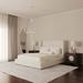Tandem Arbor Roxborough Shelter Upholstered Bed Upholstered, Linen in Gray | 52 H x 65.5 W x 87.5 D in | Wayfair 110-11-FUL-15-ST-KL-SS-DB