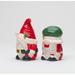 Cosmos Gifts Gnome Santa & Mrs. Claus Salt & Pepper Shaker Set Ceramic in Green/Red/White | 3.75 H x 2 W in | Wayfair 57040