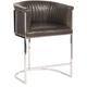 Vanguard Furniture Harrison Channel 31" Back Metal Bar Stool Upholstered/Metal in Brown/Gray | 41 H x 24.5 W x 24 D in | Wayfair V972C-BS_550764