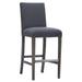 Vanguard Furniture Gin Fizz 31" Bar Stool Upholstered in Brown | 46 H x 20 W x 25.5 D in | Wayfair 5500-BS_Amarone_153296_9BkSvNailhead_ABKickplate