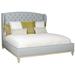 Vanguard Furniture Emma King Bed in White/Brown | 66.5 H x 83 W x 92 D in | Wayfair V1728K-HF_Brownstone_154298_9SSNailhead