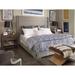 Vanguard Furniture Thom Filicia Home Century Club King Bed Upholstered/Polyester in Gray/Blue | 65 H x 88.5 W x 85.5 D in | Wayfair