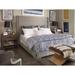 Vanguard Furniture Thom Filicia Home Century Club King Bed Upholstered/Polyester in Gray/Brown | 65 H x 88.5 W x 85.5 D in | Wayfair