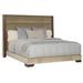 Vanguard Furniture Thom Filicia Home Century Club King Bed Wood & Upholstered in Black/Brown | 65 H x 88.5 W x 85.5 D in | Wayfair