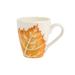 VIETRI Autunno Handmade Terra Bianca Birch Leaf Mug in Brown/Orange/White | 4.25 H x 4.5 W in | Wayfair AUT-9710B