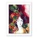 Four Hands Art Studio Flowerhead I' by Jimena Arechavala - Floater Framed Graphic Art on Paper in White/Black | 48 H x 36 W x 2.5 D in | Wayfair