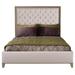 Vanguard Furniture Dana & Dylan Queen Bed Upholstered/Polyester in Gray/White | 66 H x 66.5 W x 88 D in | Wayfair