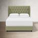 Birch Lane™ Mai Tufted Standard Bed Polyester/Metal in Green | Full | Wayfair 61D9F18509874BD4AA40B4EDB4DD7A86