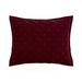 Rosdorf Park Annita Solid Quilted Faux Silk Velvet Romantic Western Decorative Pillow Sham in Brown | Standard/Twin | Wayfair