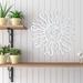 Ivy Bronx Ritenour Wacky Sun Wall Accent Metal in White | 18" H x 18" W x 0.06" D | Wayfair 1BA252000ABA49FB932EA1B3D6810A28