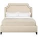 Vanguard Furniture Audrey/Asher Queen Bed Upholstered/Polyester in White | 56 H x 67 W x 88 D in | Wayfair 507BQ-PF_Sussex_154298_Tapered