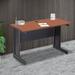 Interion Desk Gray Wood/Metal in Black/Brown/Gray | 29 H x 48 W x 24 D in | Wayfair 240344GY
