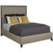 Vanguard Furniture Dana/Dylan Queen Bed Wood & /Upholstered/Polyester in White/Brown | 66 H x 67 W x 88 D in | Wayfair