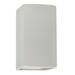 Zipcode Design™ Henry Street 1 - Light Dimmable Flush Mount Sconce Ceramic in White | 13.5" H x 7.25" W x 6.5" D | Wayfair