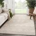 White 96 x 66 x 0.33 in Area Rug - Isabelline One-of-a-Kind Chalfield Hand-Knotted New Age Area Rug in Beige | 96 H x 66 W x 0.33 D in | Wayfair