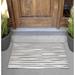 Wade Logan® Arthel Non-Slip Outdoor Door Mat Synthetics in Gray/White | Rectangle 2' x 3' | Wayfair 6B5CDA6D4FF6449EB87859C003FB0BFF