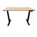 Inbox Zero Caravel Bamboo Desktop Standing Desk Wood/Metal in Black | 48 W x 24 D in | Wayfair DF0D0B909E8F4082AA3B7D631EFE5CEE