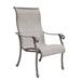 Lark Manor™ Annecorinne Stacking Patio Dining Armchair Sling in Gray | 41.73 H x 27.17 W x 32.48 D in | Wayfair FE37FF0645744C5C9AD81AC5D7D87616