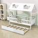 Harper Orchard Ranck Twin Size Wood Daybed w/ Twin Size Trundle Wood in White | 71 H x 41 W x 78 D in | Wayfair 8A97FE6C1B684FE68865D6569029BE5E