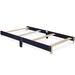 Harriet Bee Harryette Twin Bed Rails in Blue | 10 H x 41.8 W x 75 D in | Wayfair FDE34F44F2494FEF9A405C4F10DD3E46