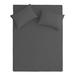 Latitude Run® Kimayah Microfiber/Polyester Guest Room Sheet Set Case Pack Microfiber/Polyester in Gray | Twin | Wayfair