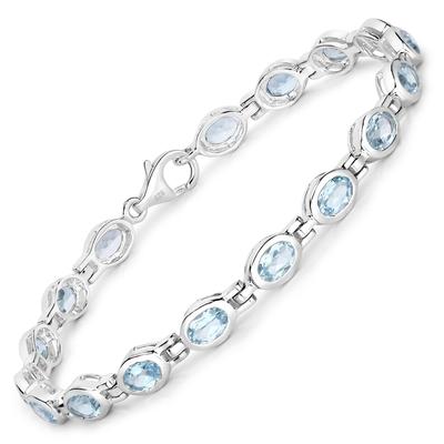 Rafaela Donata Armband Sterling Silber Granat in Blue Damen Image