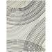 Black 83.86 x 62.99 x 0.55 in Area Rug - Orren Ellis Rectangle Erenest Machine Woven Polyester Area Rug in Polyester | Wayfair