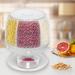 Prep & Savour Damyra 6-Grid Cereal Storage Dispenser Kitchen Pantry Rice Grain Dry Food Container PP in White | 12 H x 10.04 W x 10.04 D in | Wayfair
