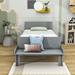 Latitude Run® Wood Platform Bed w/ Footboard Bench & Headboard Wood in Gray | 31 H x 42 W x 94 D in | Wayfair 0E76C5E129D342EE8050D8C1BFD5C071