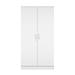 Ebern Designs Lacandis 2 Door Wardrobe 72" Tall Wood in White | 71.25 H x 29.5 W x 19 D in | Wayfair 59A8FD71C72C4594B4031E9D470A0213