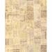 White 120 x 97 x 0.25 in Area Rug - Isabelline Patchwork Handmade Rectangle 8'1' x 10' /Wool Area Rug in Ivory/Beige /Wool | Wayfair