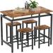 Latitude Run® Dejhanae 5 - Piece Counter Height Dining Set Wood/Metal in Brown | Wayfair 7136CA2928B84D48AA47259F679D8CDA