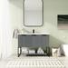 Latitude Run® 47.27" Free Standing Single Bathroom Vanity w/ Resin Top Plastic in Gray | 35.07 H x 47.27 W x 18.17 D in | Wayfair