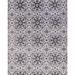 Black 119 x 93 x 0.25 in Area Rug - Isabelline Floral Handmade Hand-Knotted Rectangle 7'9" x 9'11" Area Rug in/Beige | Wayfair