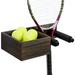 Arlmont & Co. Naszir Wood Wall Mounted Tennis Ball Sports Rack Wood in Brown | 3.9 H x 15.6 W x 8.6 D in | Wayfair DE6BA74CC47B4F1B8FC7791E67A5EABA