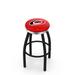 Holland Bar Stool NHL 30" Swivel Bar Stool w/ Cushion Plastic/Acrylic/Metal in Blue/Black | Wayfair L8B2C30CarHur