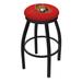 Holland Bar Stool NHL 30" Swivel Bar Stool w/ Cushion Plastic/Acrylic/Metal in Blue/Black | Wayfair L8B2B30OttSen