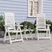 Rosecliff Heights Patio Reclining Chairs PP Plastic/Resin in White | 43.1 H x 22.8 W x 37.6 D in | Wayfair 05F3B02F62CC45EDA072F1FCC06CD3DB